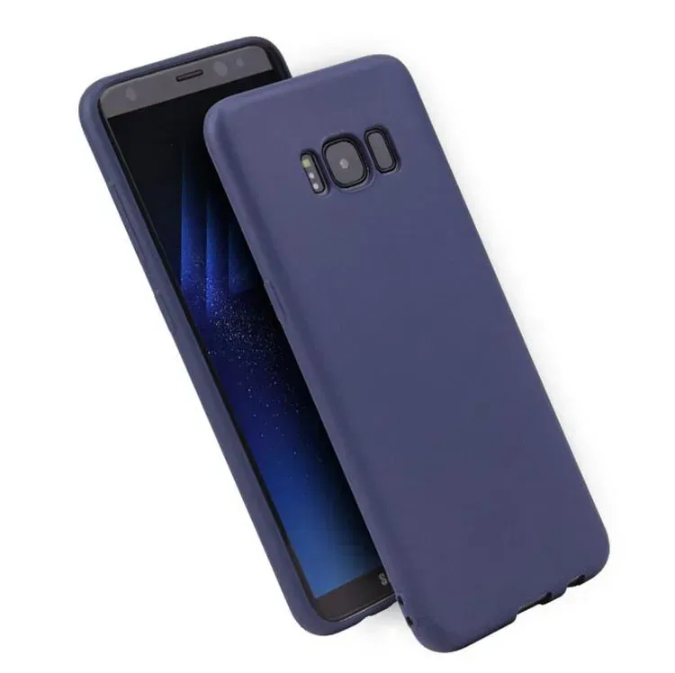 Color: Blue, Material: PC - Case For Samsung Galaxy S8 S9 S10 S20 Ultra A6 A7 A8 A9 2018 S20 Plus A10 A20 A30 A50 A70 Matte Silicone Soft TPU Cover case