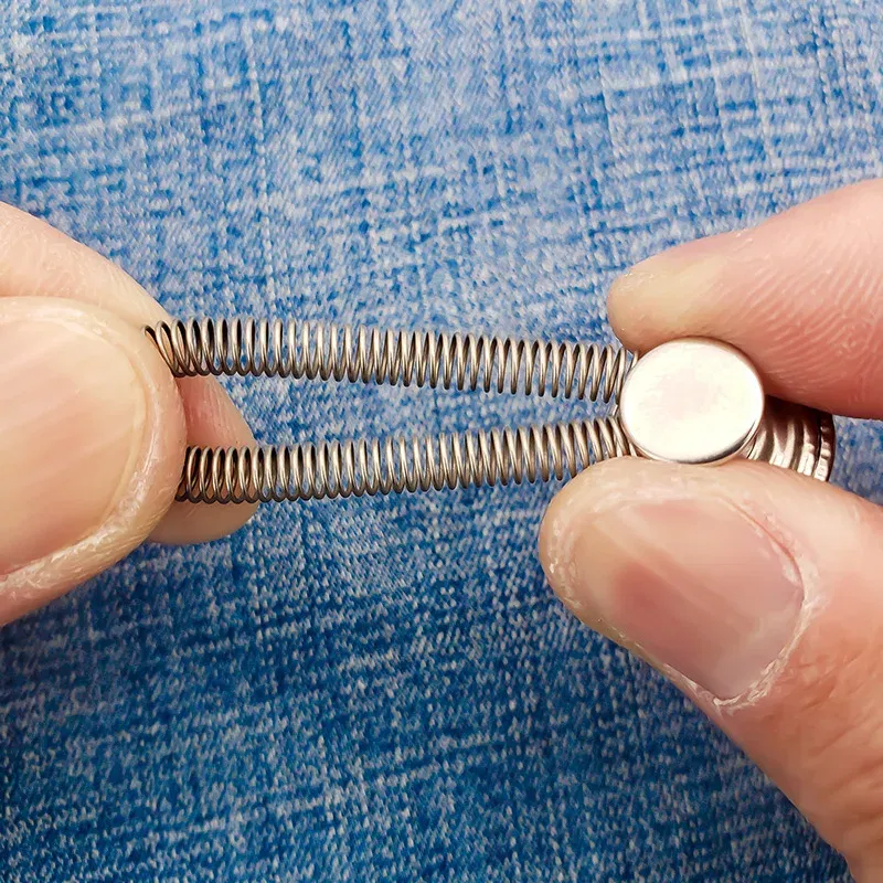 1/4/8pcs Detachable Jeans Waist Adjustment Buckle Metal Button Extender for DIY Pants Jeans Free Sewing Waist Extenders Buttons