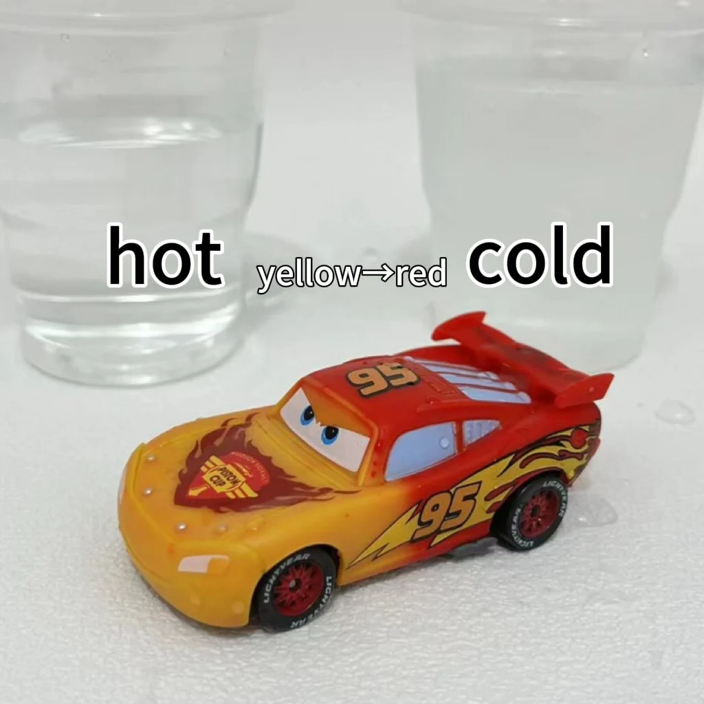 Color: Chocolate - Pixar Cars 3 Temperature-variable Model Disney Lightning Mcqueen Racing Family Mack Uncle Car Toy Boy Girl Children Toys Gift