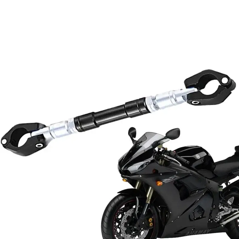 Ships From: CHINA, Color: Red - Universal Motorcycle Multifunctional Bracket Balance Adjustable Bar Stand Crossbar Durable Balancing Handlebar Motorcycle