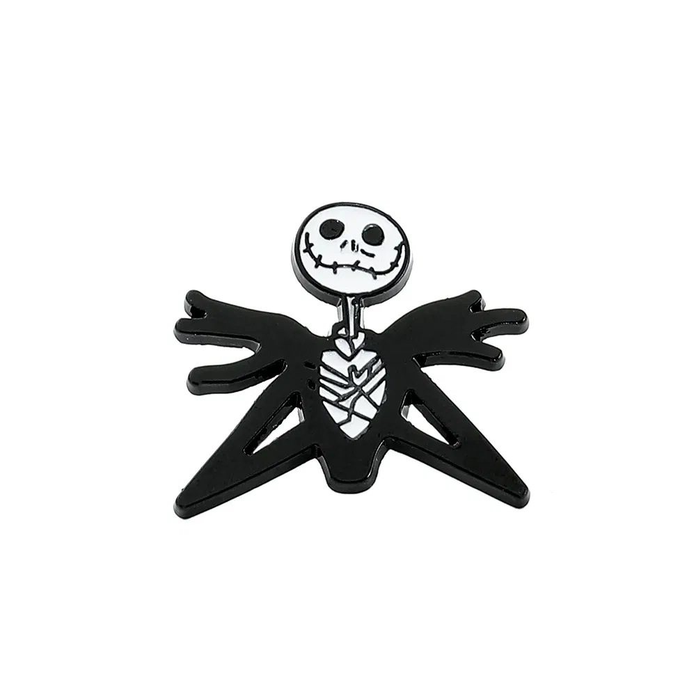 Metal color: Light Yellow Color, Ships From: CHINA - Disney The Nightmare Before Christmas Enamel Pin Cartoon Figure Sally Jack Skellington Metal Badge Brooch Kawaii Accessories