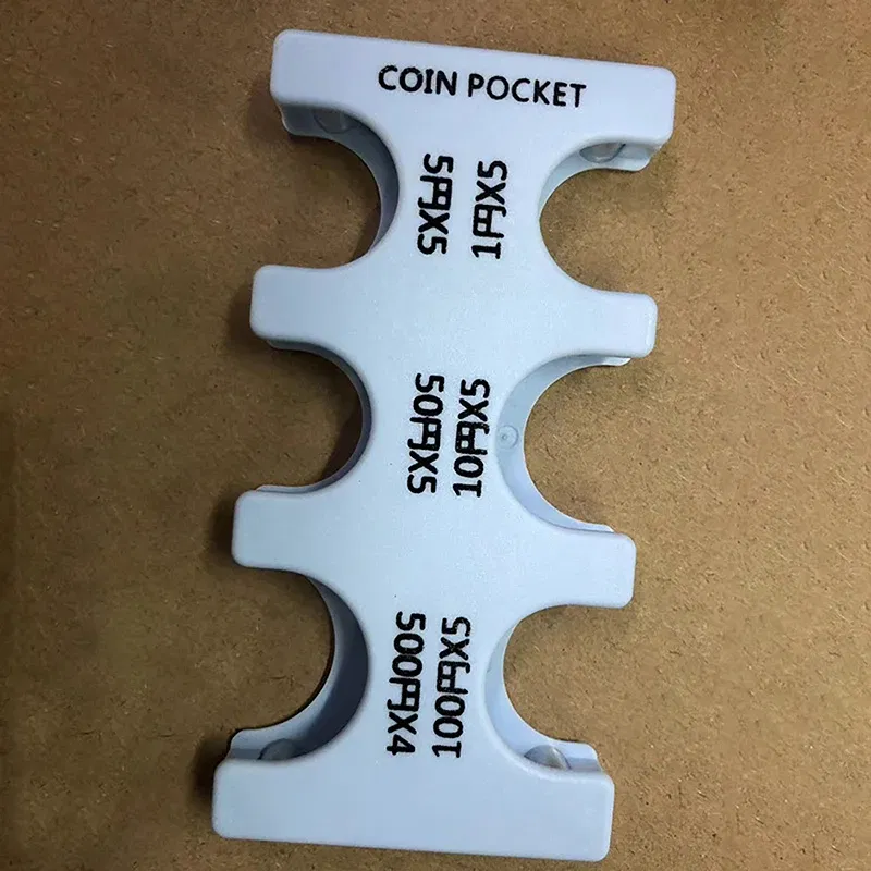 Color: SKY BLUE - 1PC Coin Case Japanese Coin Holder Case Coin Changer Letter Purse Wallet Holder Coin Box Plastic Coin Storage Box Coin Dispenser