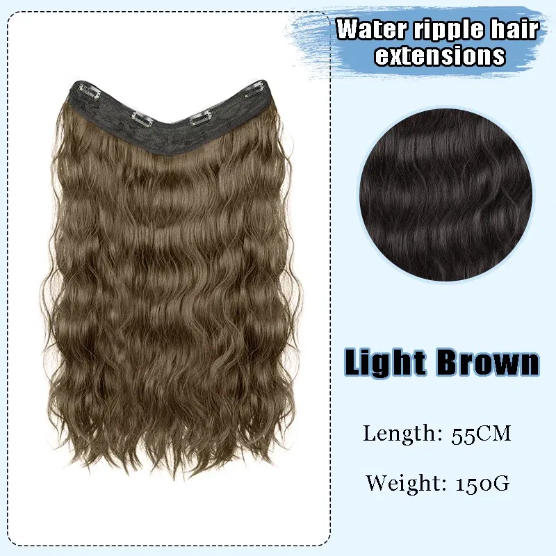 Color: #35 - AOSI Part Synthetic Clip In Hair Extension Long Thick Curly Natural Blonde Flase Hair Hairpieces For Women Heat Resistant
