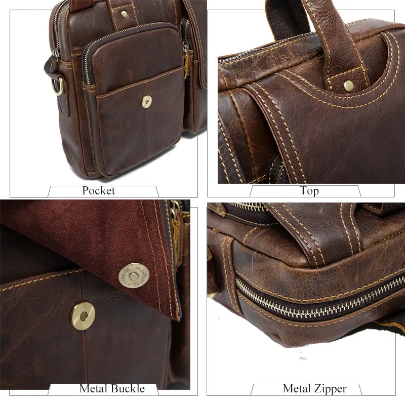 Color: Blue, Ships From: CHINA - WESTAL Men's Bag Genuine Leather Men's Briefcases Laptop Bag Leather Totes for Document Office Bags for Men Messenger Bags 8002
