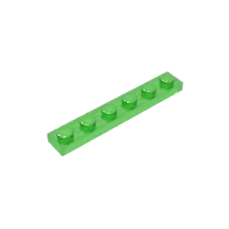 Color: Sand Blue - Gobricks GDS-505 Plate 1 x 6 compatible with lego 3666 pieces of children's DIY building block Particles Plate DIY