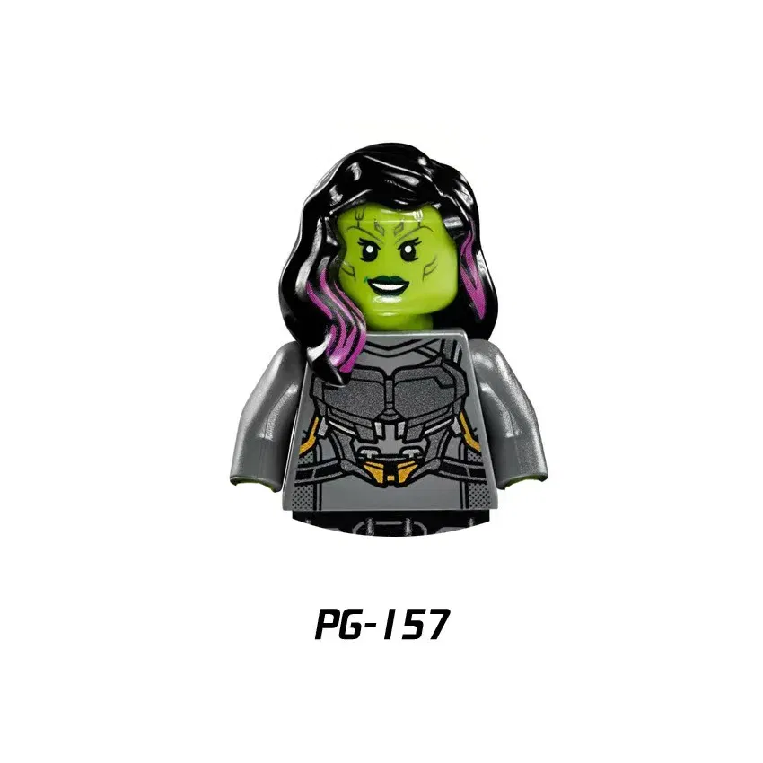 Color: Pink - Marvel Blocks Brick Hero Batman Joker Superman Catwoman Mini Figure Building blocks Hot Toy Children's party gift