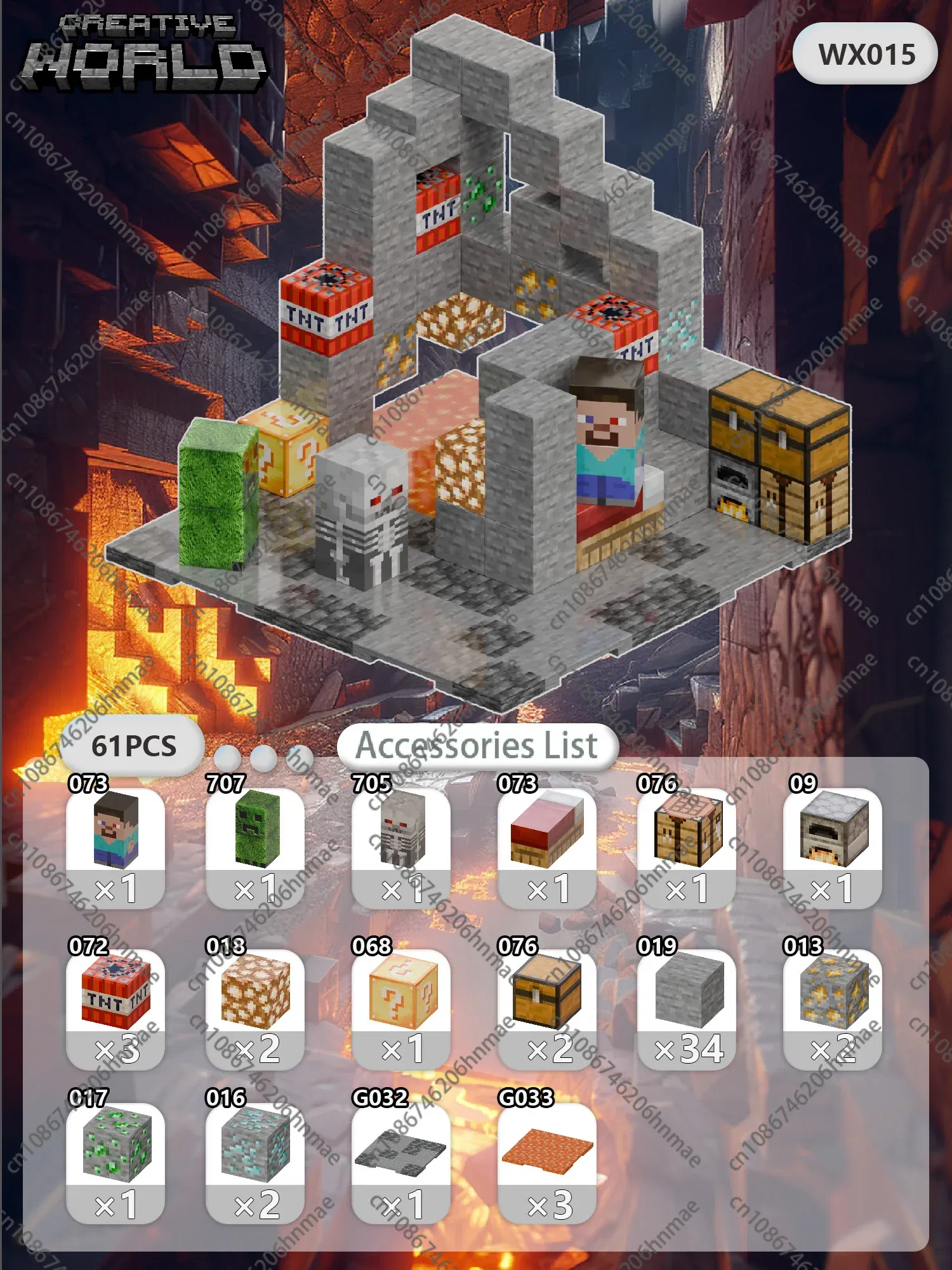 Color: Light Grey - Magnetic Building Blocks Mine World Magnet Cube Set for Boy Girl Kid Age 3+ DIY Pixel style Model Base plate STEM Toy Baseplate