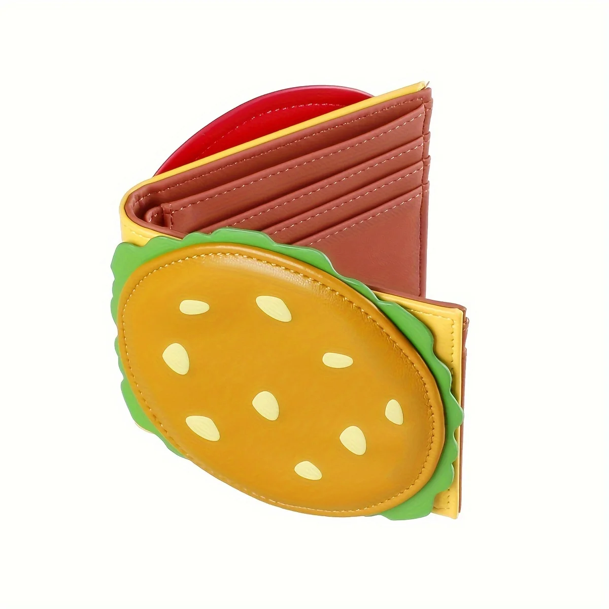 Crab Roe Castle Wallet Hamburger Wallet Men's and Women's Wallet Rfid Imitation Thief Brush Short Wallet Small Wallet