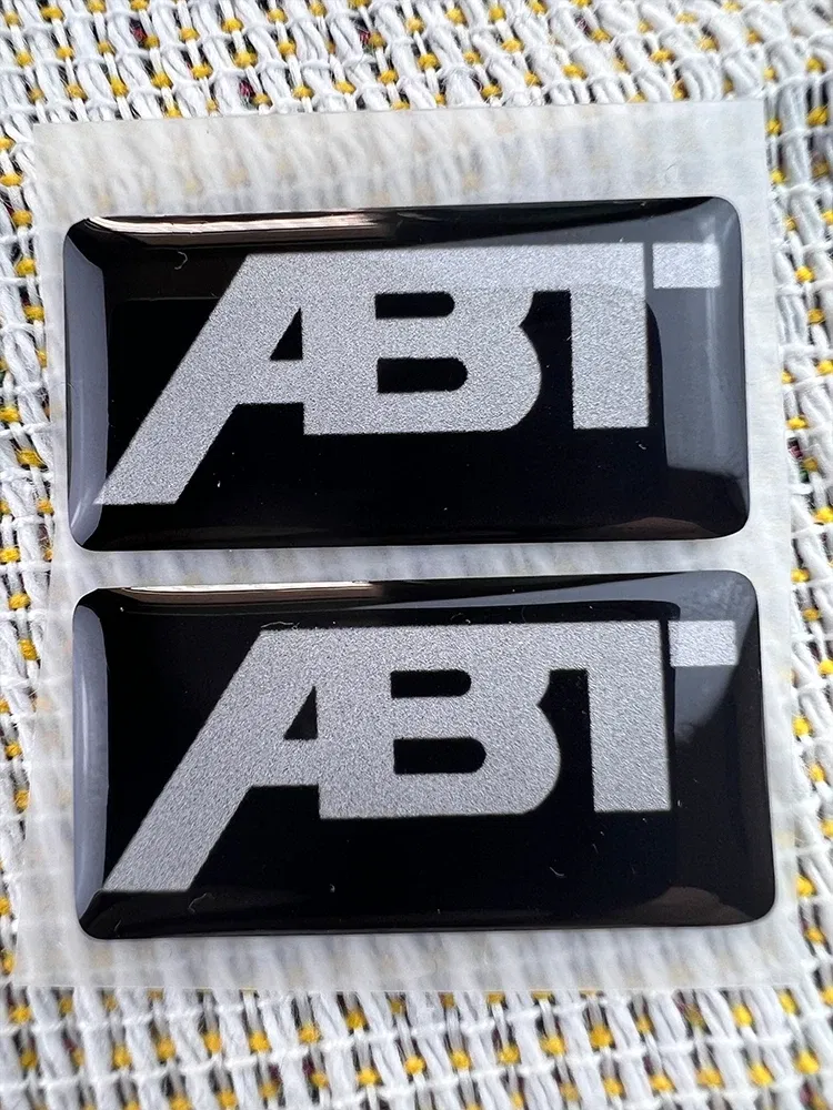 Color: Black - Motorcycle accessories sticker decal resin gel small LOGO for ABT