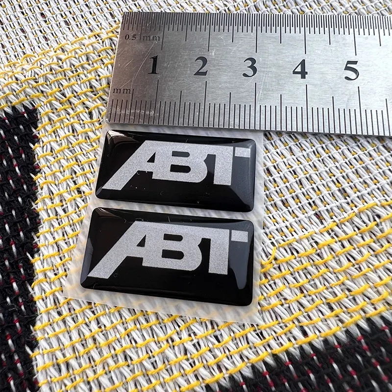 Color: Black - Motorcycle accessories sticker decal resin gel small LOGO for ABT