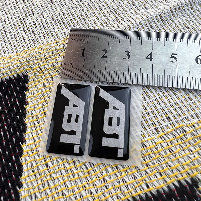 Color: Black - Motorcycle accessories sticker decal resin gel small LOGO for ABT