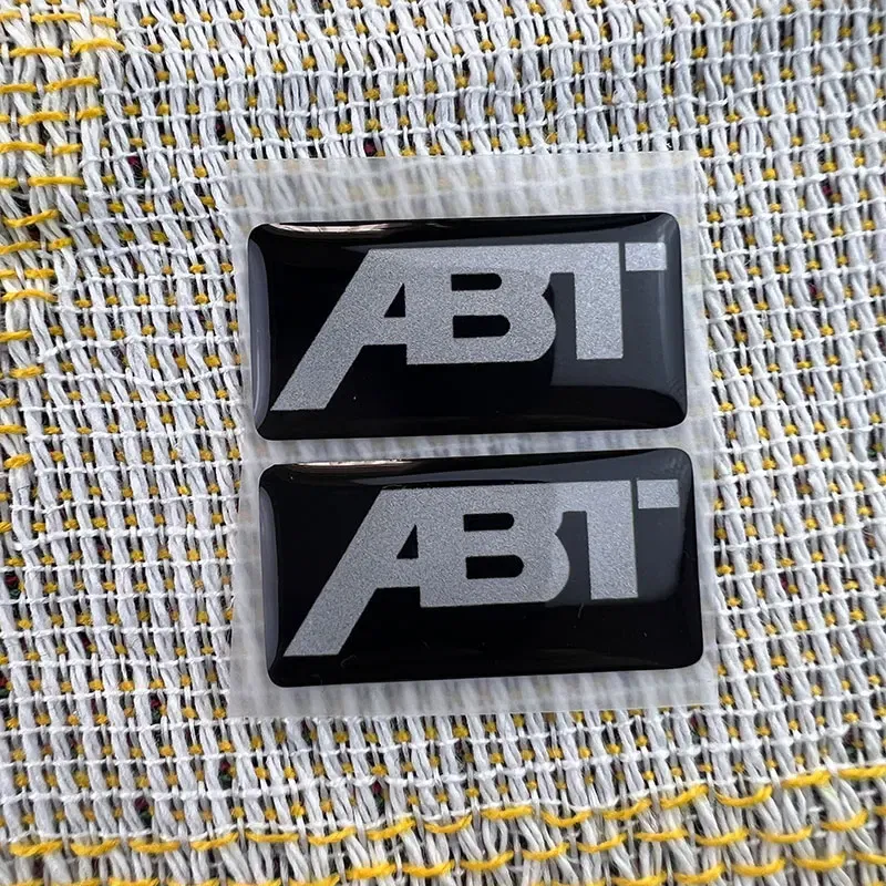 Color: Black - Motorcycle accessories sticker decal resin gel small LOGO for ABT