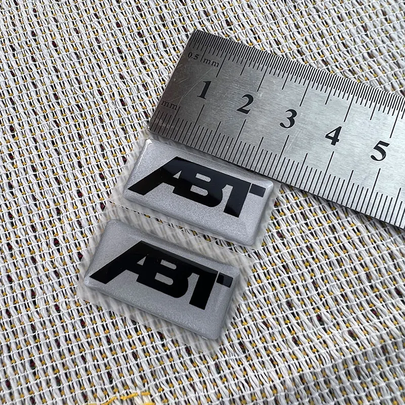 Color: Black - Motorcycle accessories sticker decal resin gel small LOGO for ABT