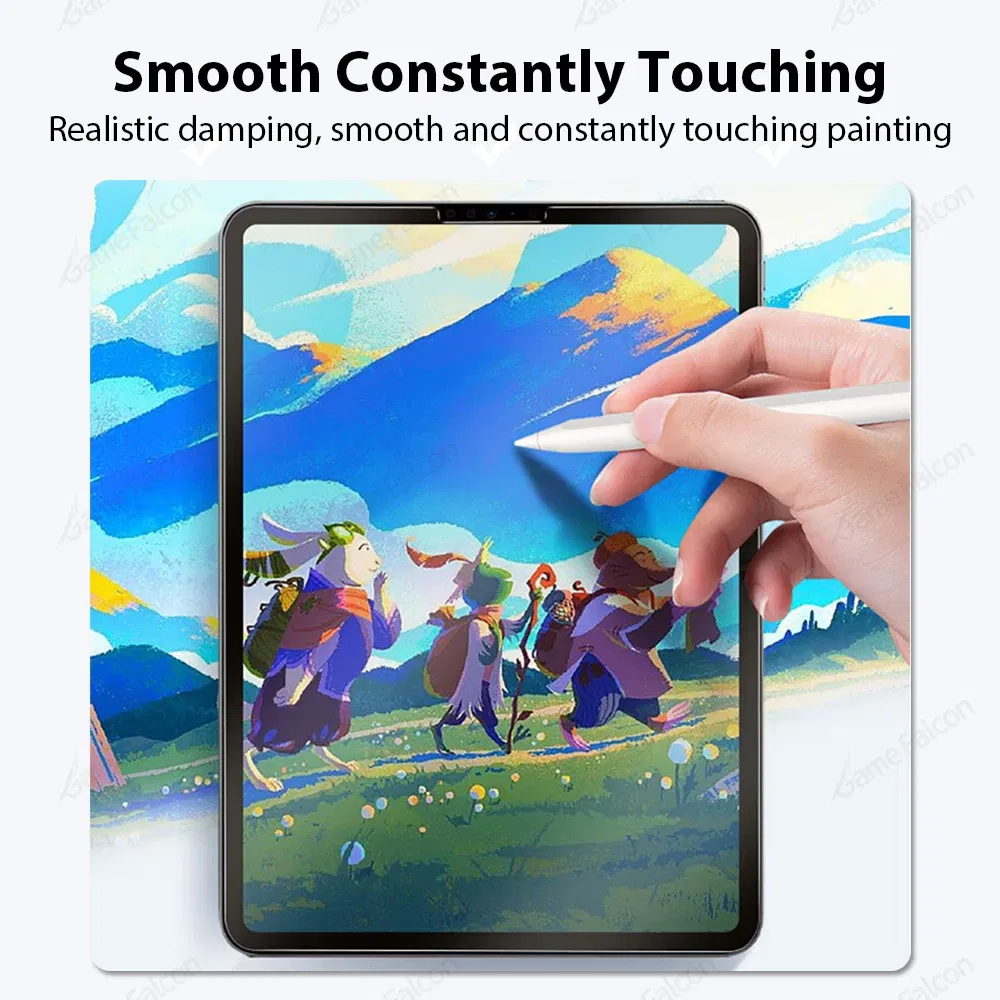 Color: Blue - Like Paper Film For iPad Pro 13 11 12.9 6th M4 M2 10 9 9th 10th Generation 10.9 Air 5 4 3 Mini 6 10.2 Screen Protector Paperfeel
