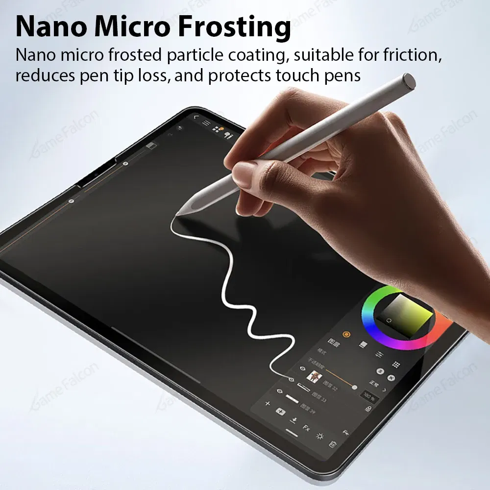 Color: Blue - Like Paper Film For iPad Pro 13 11 12.9 6th M4 M2 10 9 9th 10th Generation 10.9 Air 5 4 3 Mini 6 10.2 Screen Protector Paperfeel