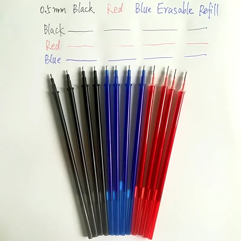 Color: Purple Red - Gel Ink Refills and Friction Erasable Gel Pens Extra Fine Point 0.5 mm Black Red Blue Ink