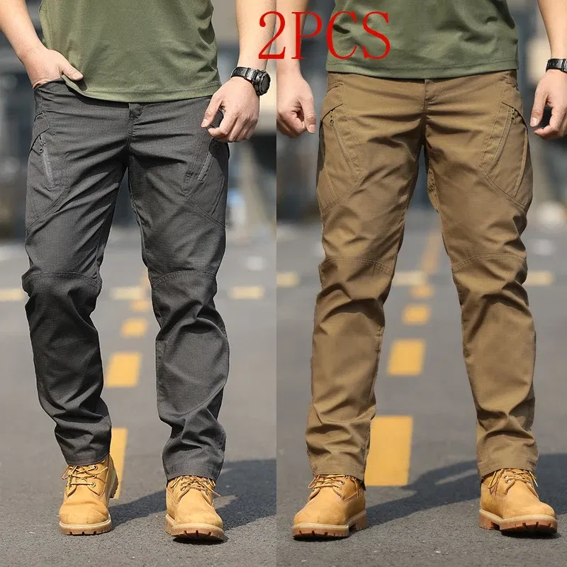 Color: Clear, Size: XL - Archon X9 Tactical Pants Slim Fit Waterproof Camouflage Training Pants Spring Autumn Breathable Waterproof Overalls Loose Wear