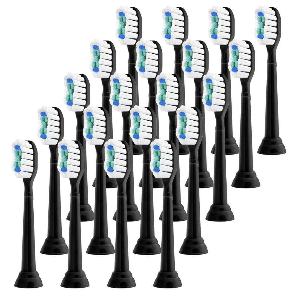 Color: Light Brown - Replacement Toothbrush Heads Compatible with Philips Sonicare Electric Toothbrush Brush Head 1100 2100 4100 5100 5300 6100 7500