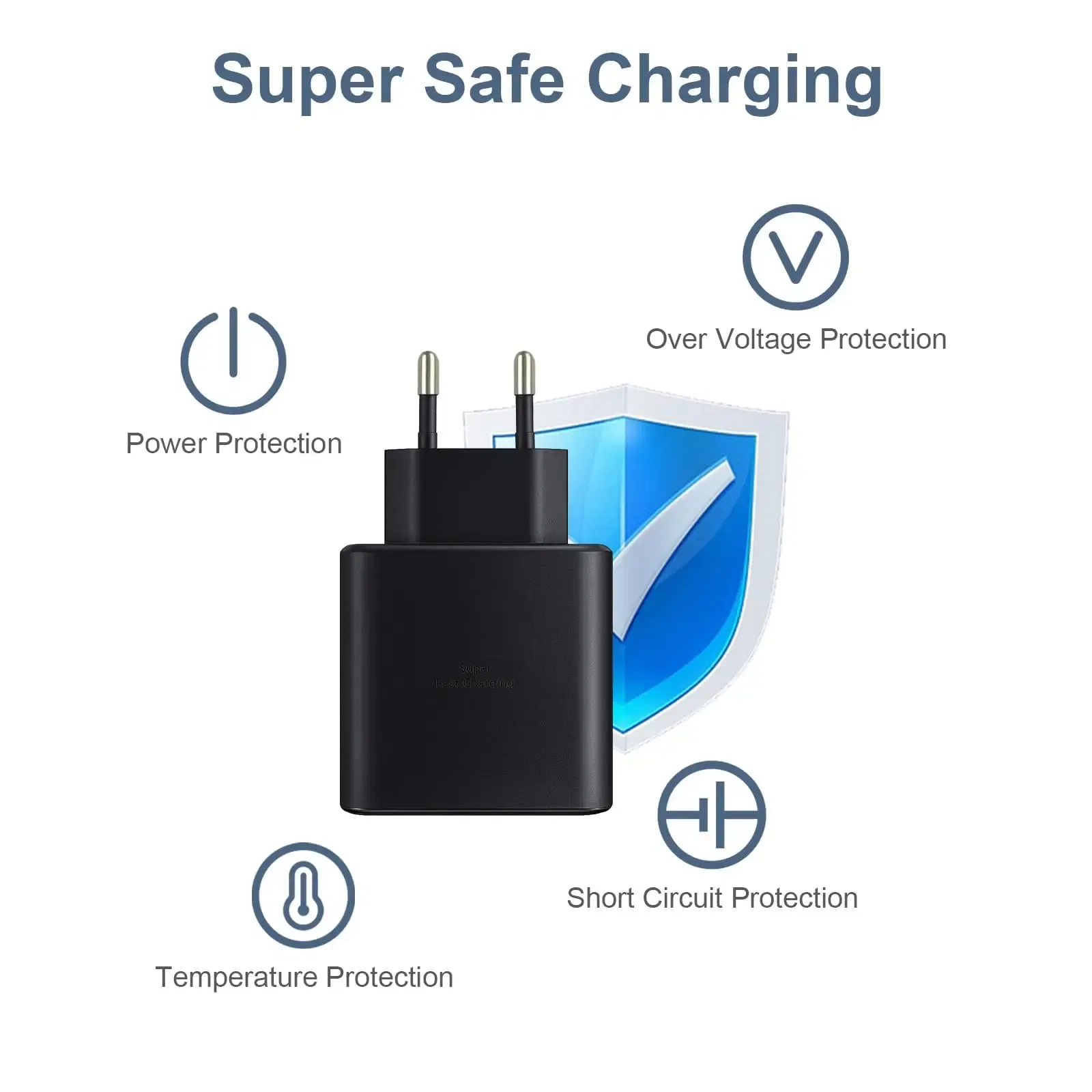 FasChageek Extra Fast Charger 45W type C, USB-C, with 1.5 m Cable for Samsung Galaxy S23 Ultra/S23/S23+/S22/S22, Ultra/S22+