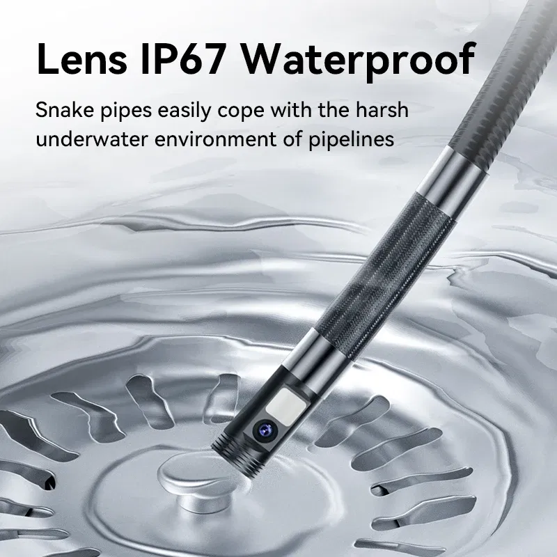 Color: Black, Cable Length: 1m - 360?° Articulated Endoscope,Joystick Articulated Endoscope Camera with Steerable Probe, Compatible with iPhone and Android