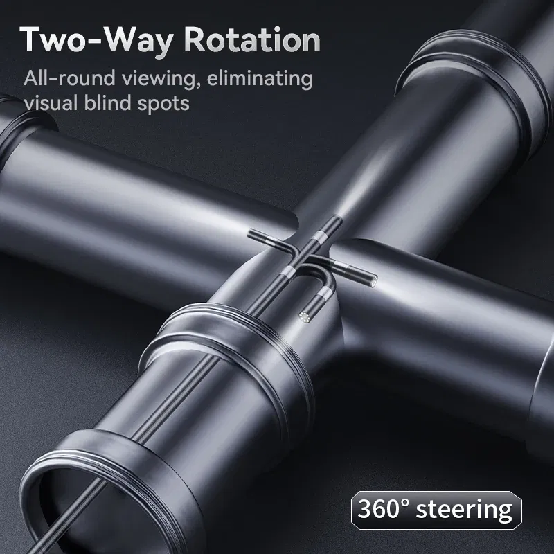 Color: Black, Cable Length: 1m - 360?° Articulated Endoscope,Joystick Articulated Endoscope Camera with Steerable Probe, Compatible with iPhone and Android