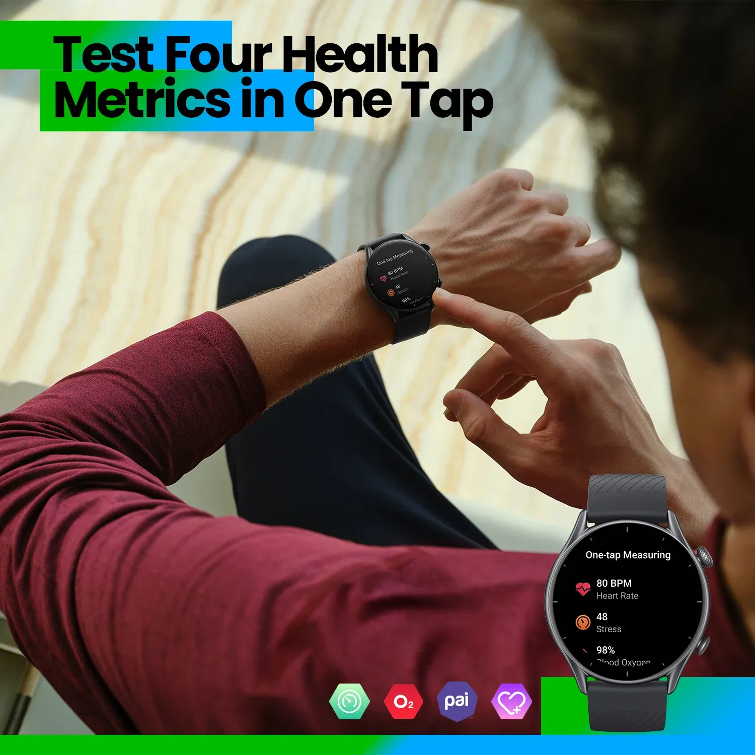 Color: black, Size: L, Ships From: CHINA - New! Global Version Amazfit GTR 3 GTR3 GTR-3 Smartwatch 46mm Zepp OS Alexa Built-in GPS Smart Watch Over 150 Sports Modes
