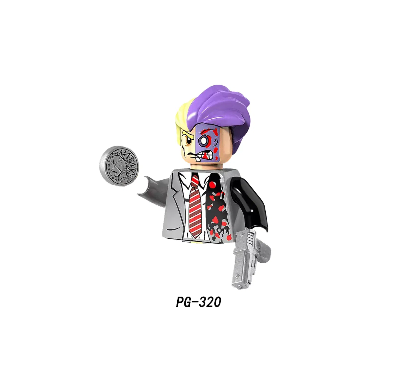 Color: Medium Azure - Marvel Blocks Brick Hero Batman Joker Superman Catwoman Mini Figure Building blocks Hot Toy Children's party gift