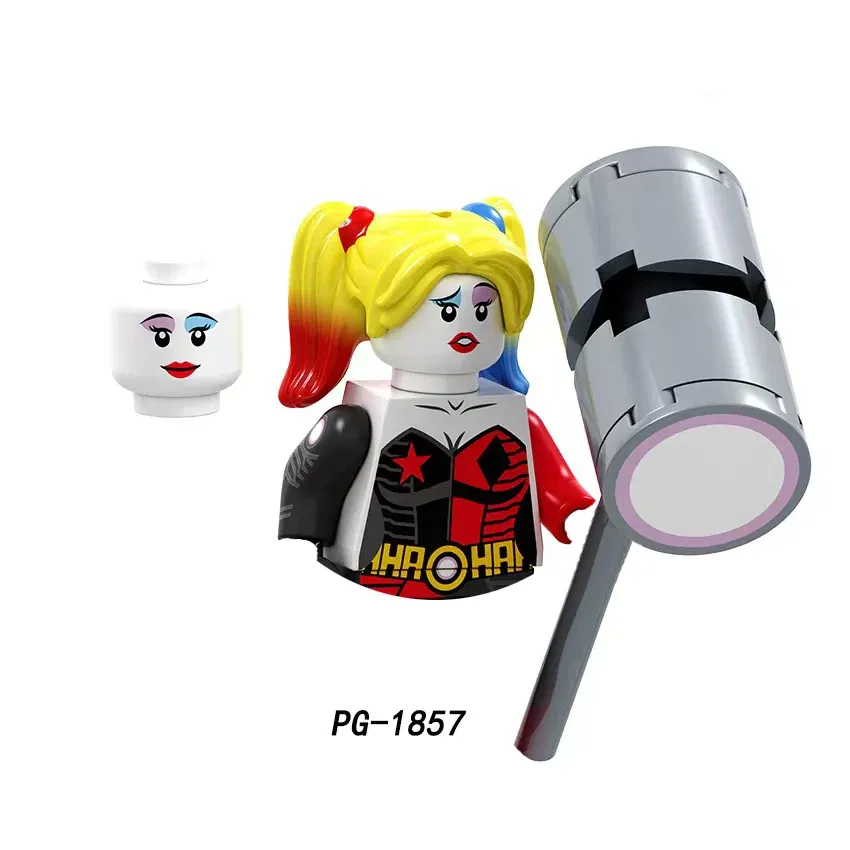 Color: Medium Azure - Marvel Blocks Brick Hero Batman Joker Superman Catwoman Mini Figure Building blocks Hot Toy Children's party gift