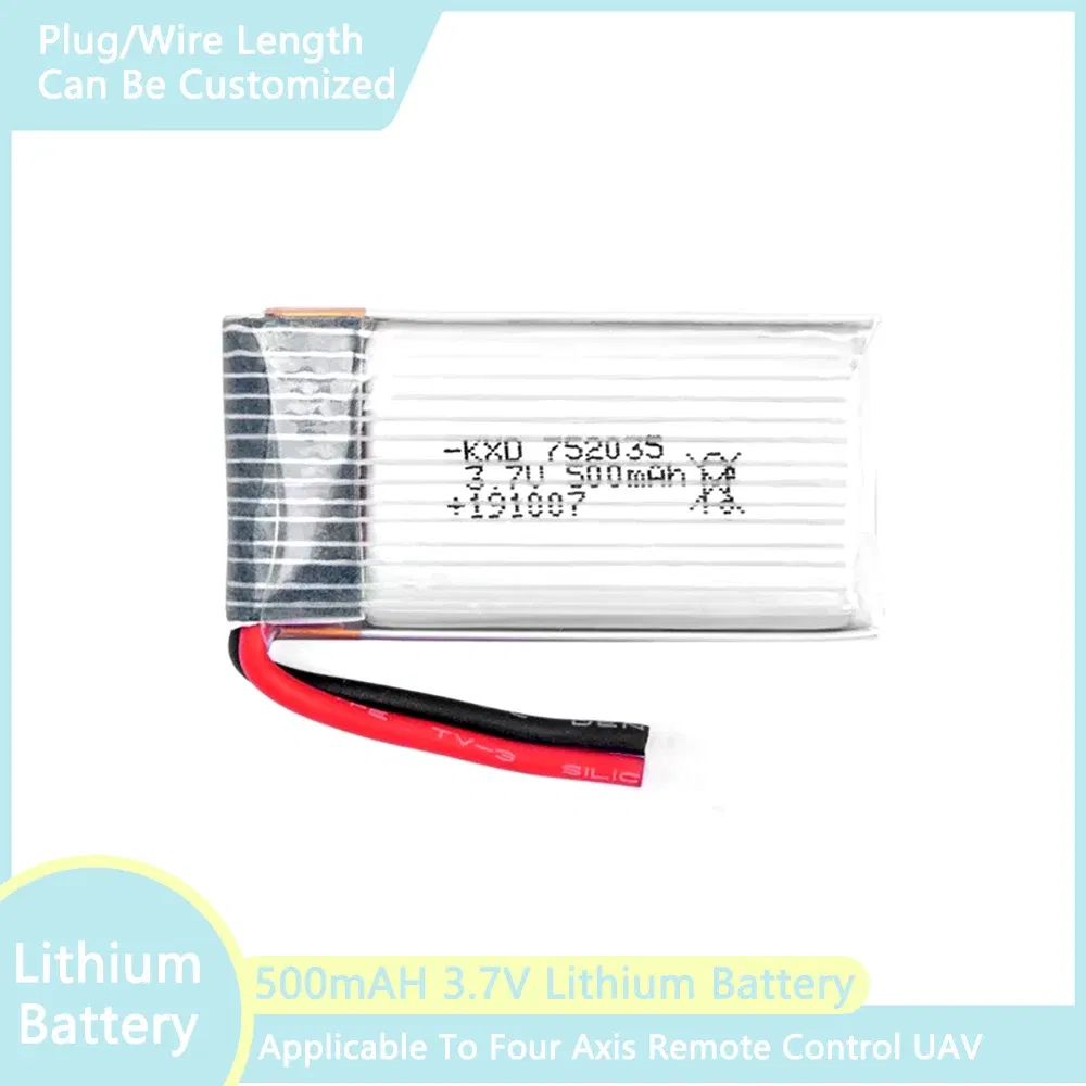 Color: WHITE - Suitable For Remote Control Aircraft 3.7V 500mAh 300mAh 250mAh 160mAh RC Aircraft Rechargeable Liion Battery