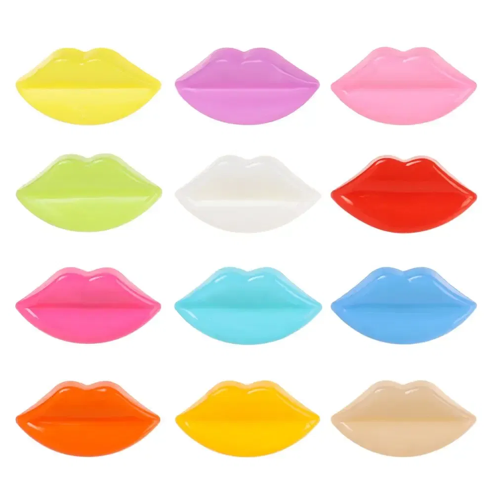 Color: WHITE - 20pcs Plastic Doll Safety Mouth Dolls Toy DIY Stuffed Doll Making Accessories Snap Animal Scrapbooking Puppet Knitting Doll