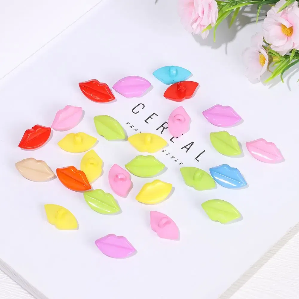 Color: WHITE - 20pcs Plastic Doll Safety Mouth Dolls Toy DIY Stuffed Doll Making Accessories Snap Animal Scrapbooking Puppet Knitting Doll