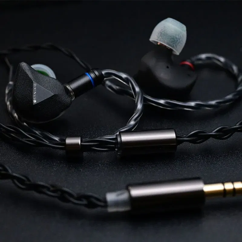 Color: WHITE - TANGZU x DIVINUS FUDU VERSE1 ZEN Series 10mm Dynamic Driver + 2Balanced Armature Hybrid In-ear Earphone 4.4MM 3D PrintedShell