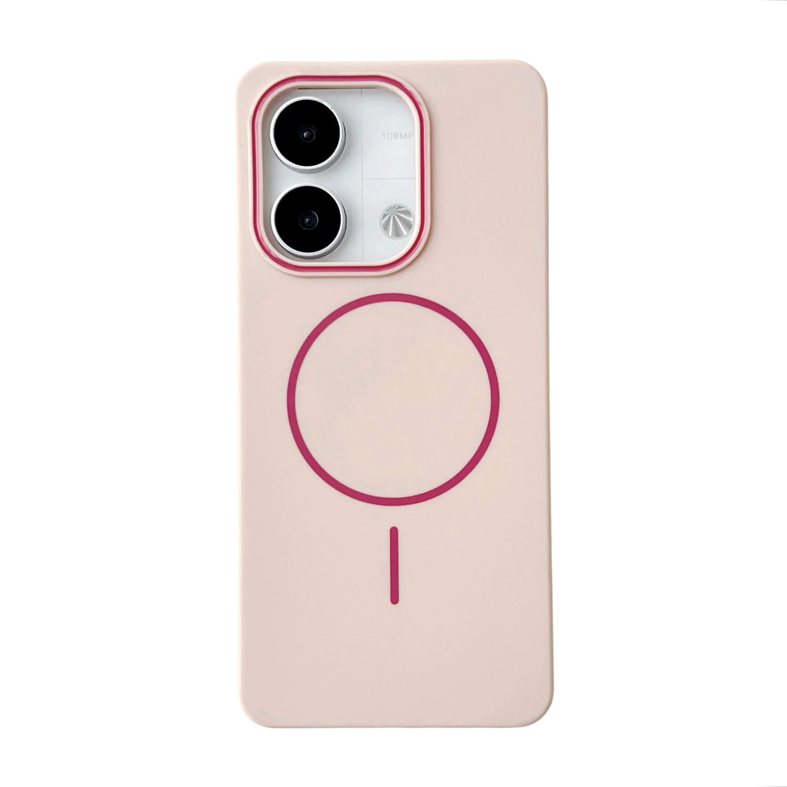 Color: black, Compatibility by Model: Redmi Note 13 Pro 4G - NEW For Redmi Note 14 13 Pro A4 A5 4G 5G skin sensitive original thin circle magnetic solid color phone protective case