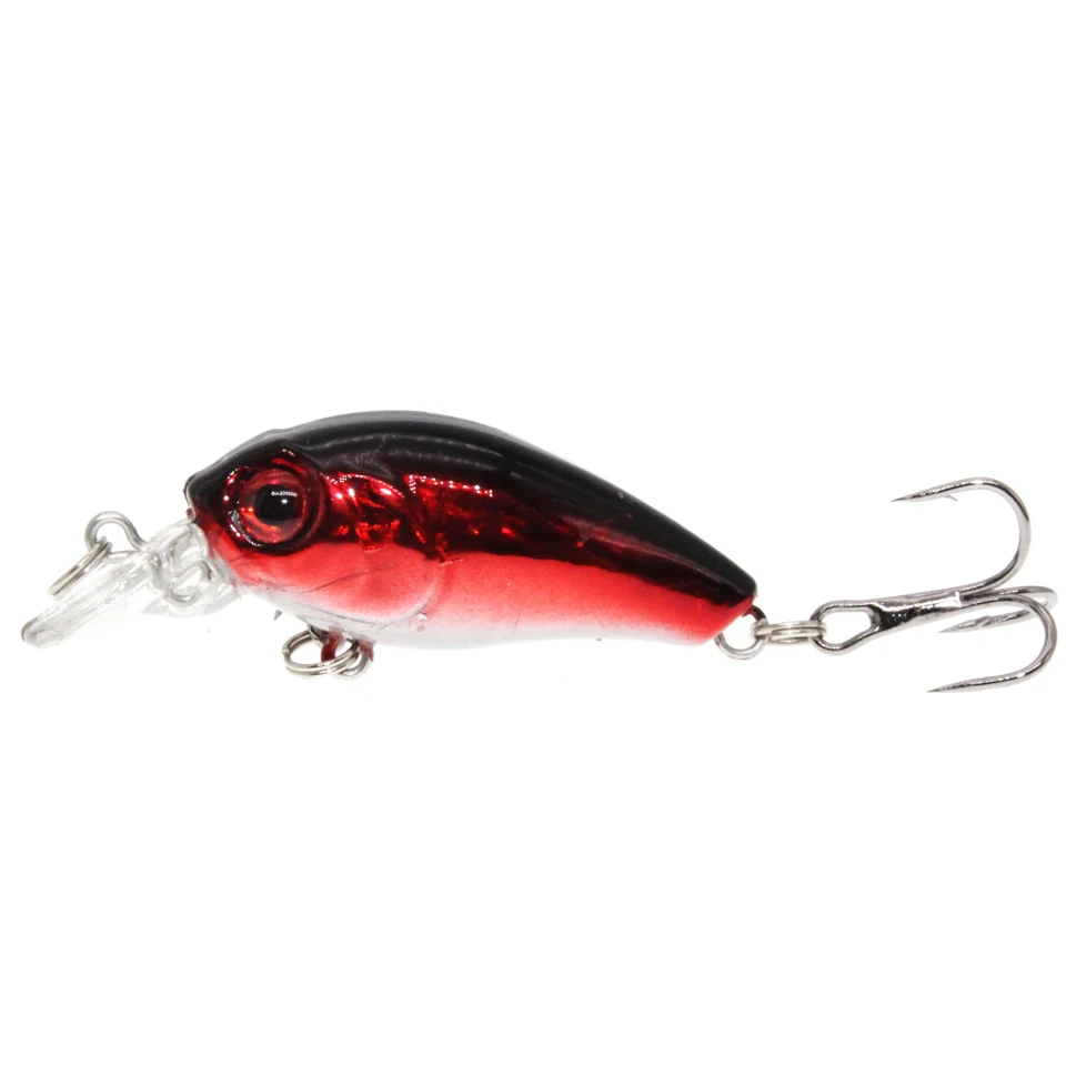 Color: Burgundy - 1PCS Wobblers Quality Crankbait Simulation Fishing Lure 4.5cm 3.8g Jerkbait Floating Hard Bait Bass Carp Pesca Fishing Tackle