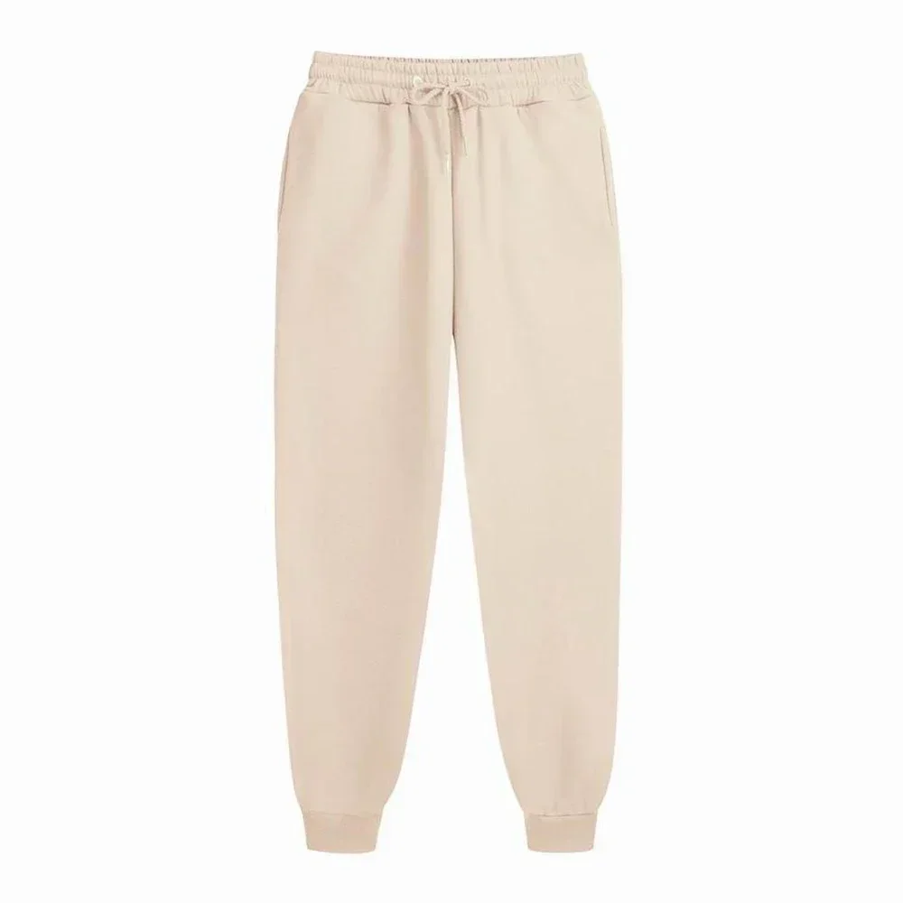 Color: army green, Size: 4XL - Men's Casual Sweatpants Fleece Sports Pants Unisex Fashion Solid Loose Trousers Streetwear Autumn Winter Jogging Fitness Pants