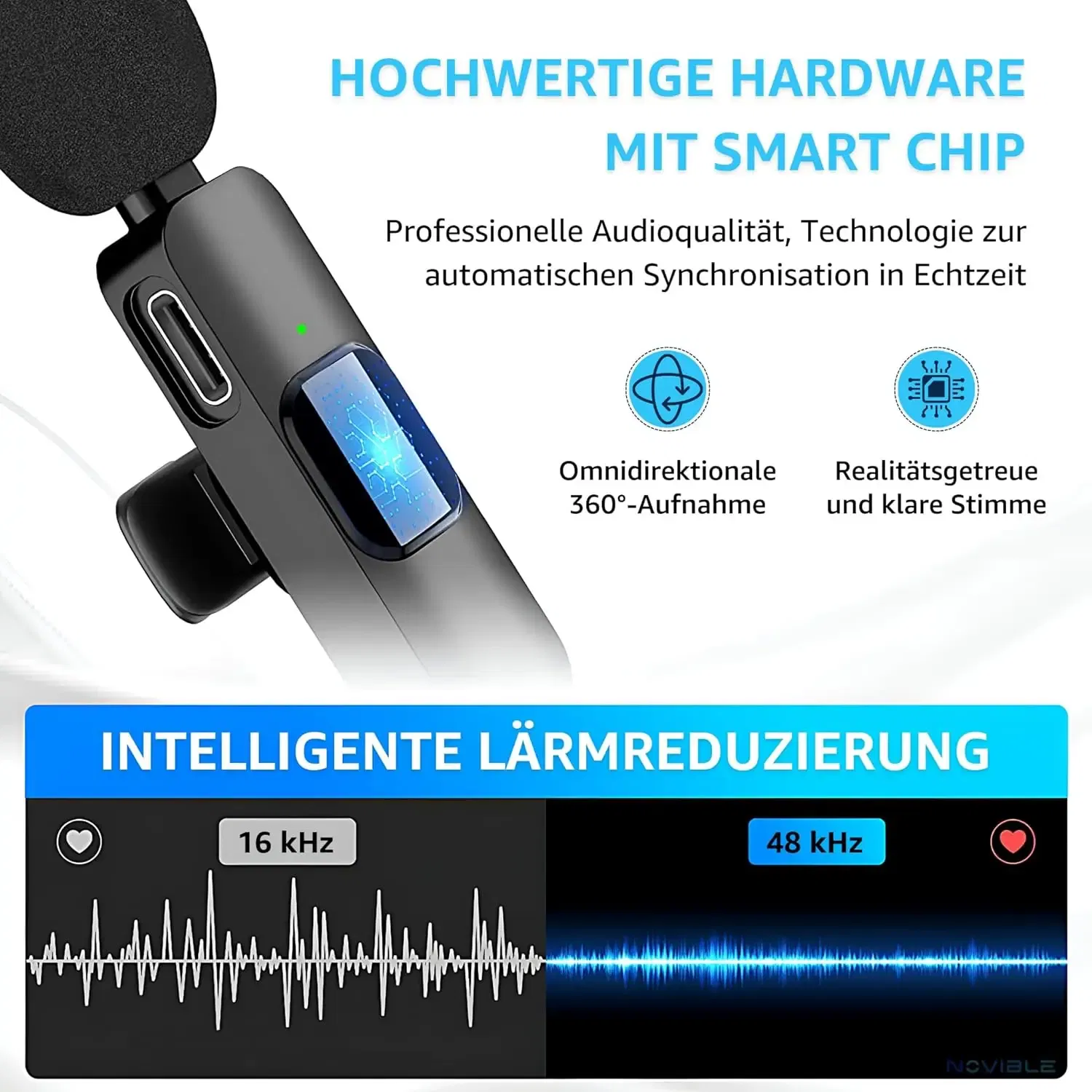 Color: Red - Wireless Lavalier Microphone for iPhone Android Handy Microphone Plug Play Wireless Microphone for Interview YouTube TikTok