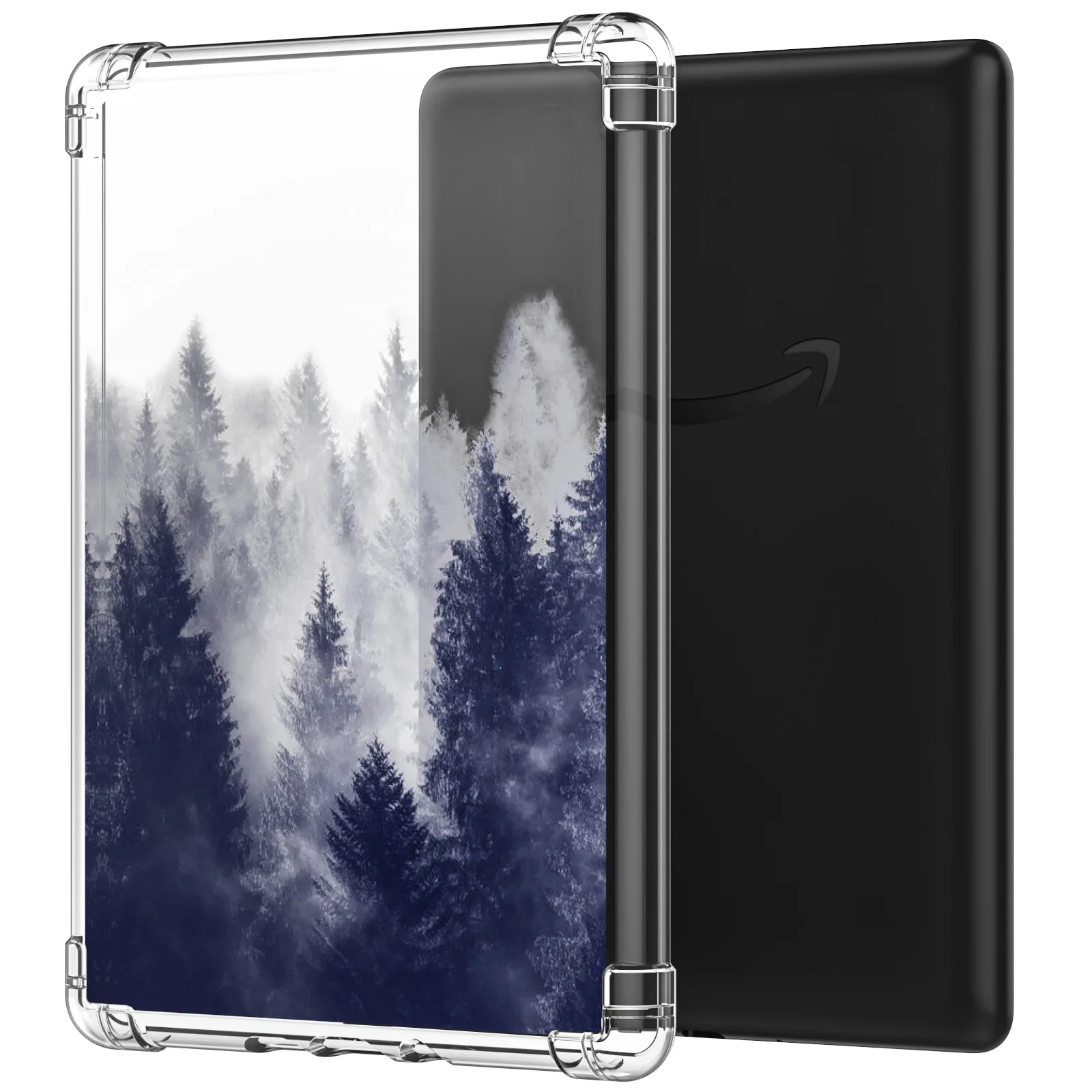 Color: green, Size: eleven - Case for 6.8" Kindle Paperwhite (11th Generation-2021) Ultra Clear Soft Flexible Transparent TPU Skin Bumper Back Cover Shell