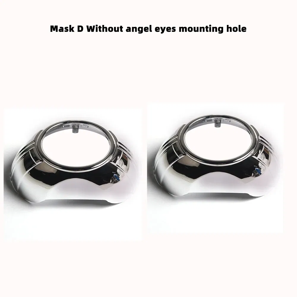 Color: Silver - SANVI 2.5INCHES 3INCHES BI XENON/LED Projector lens mask  shrouds Car light accessories