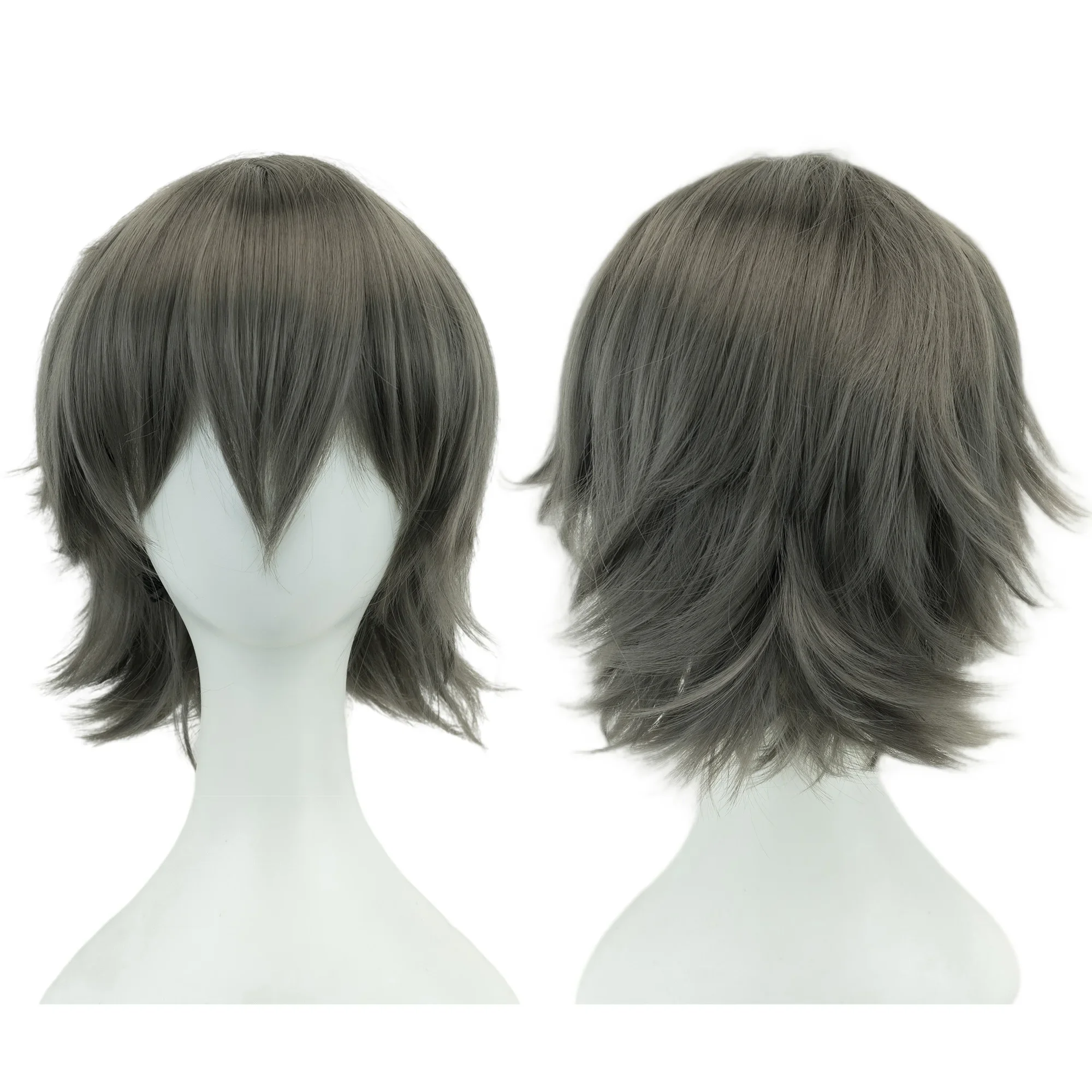 Color: #5, Stretched Length: 12INCHES - Synthetic Unisex 12 Inches Short Cosplay Hair Party BOB Wigs with Bangs Pink Blonde Orange Halloween Costume Lolita Wig