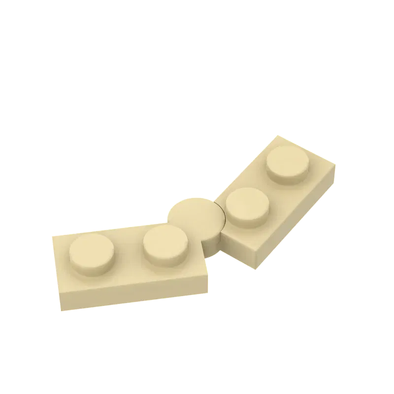 Color: SKY BLUE - 10pcs MOC Brick Parts 73983 19954 2429 Hinge Plate 1 x 4 Swivel Compatible Building Block Particle DIY Assmble Kid Brain Toy