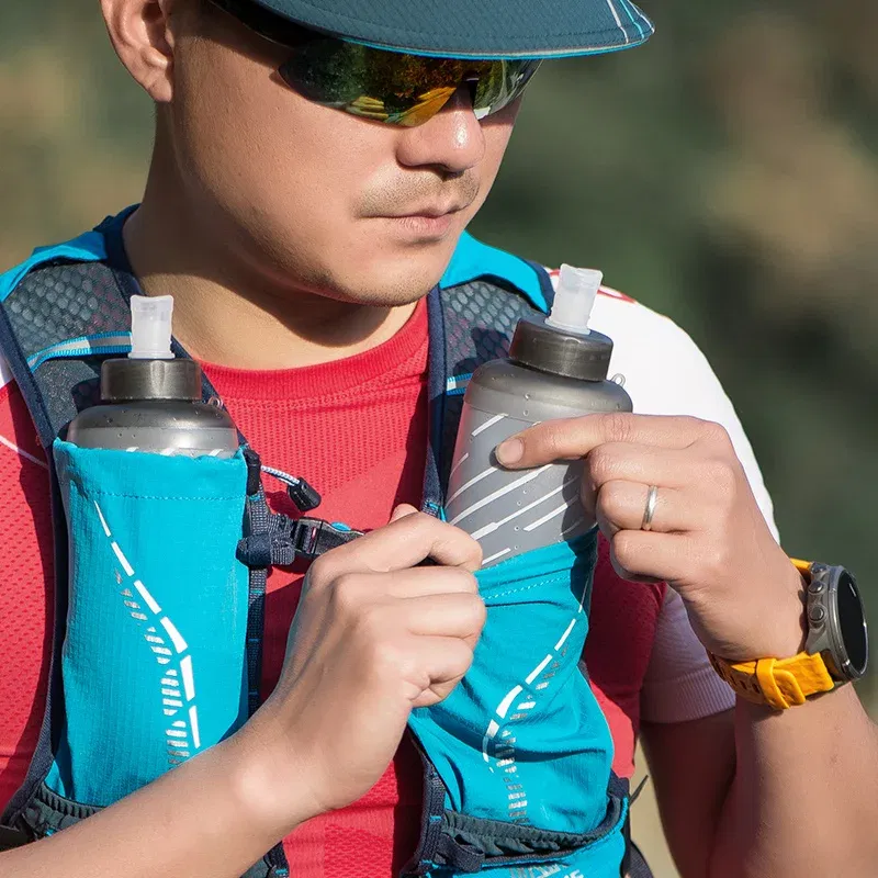Color: Fuchsia - AONIJIE C9102S Ultra Vest 5L Hydration Backpack Pack Bag Soft Water Bladder Flask Set For Hiking Trail Running Marathon Race