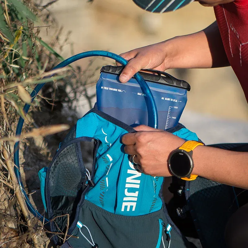 Color: Fuchsia - AONIJIE C9102S Ultra Vest 5L Hydration Backpack Pack Bag Soft Water Bladder Flask Set For Hiking Trail Running Marathon Race