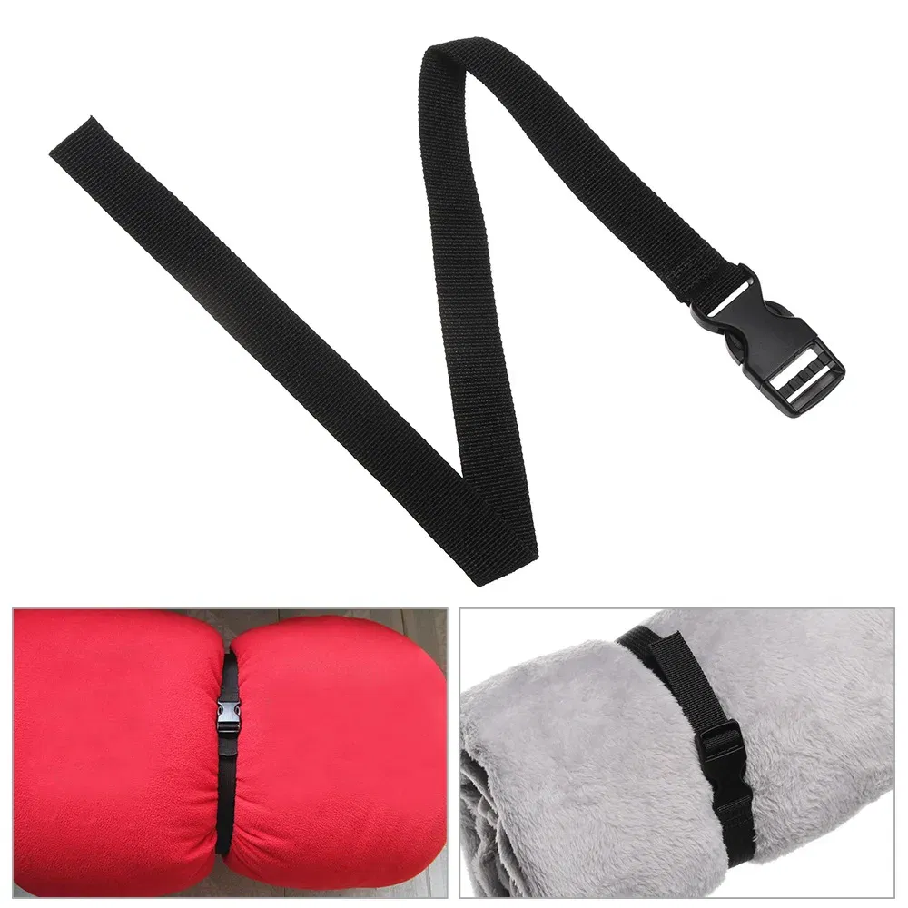 Color: green - 0.5-3M Black Durable Nylon Travel Tied Cargo Tie Down Luggage Lash Belt Strap With Cam Buckle Travel Kits Outdoor Camping Tool