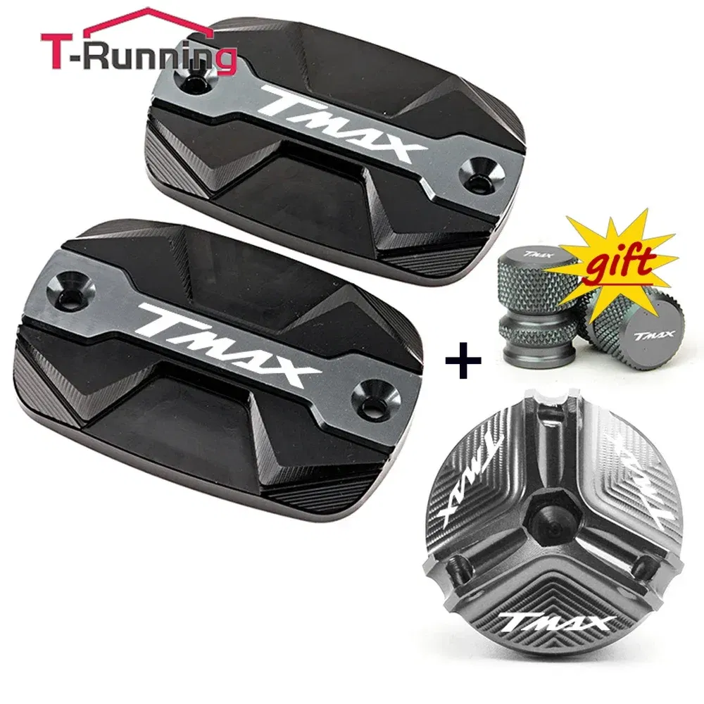 Color: Clear - For YAMAHA TMAX 530 500 560 TMax530 SX DX TECH MAX Accessories Motorcycle Brake Oil Fluid Cap Master Cylinder Reservoir Cover