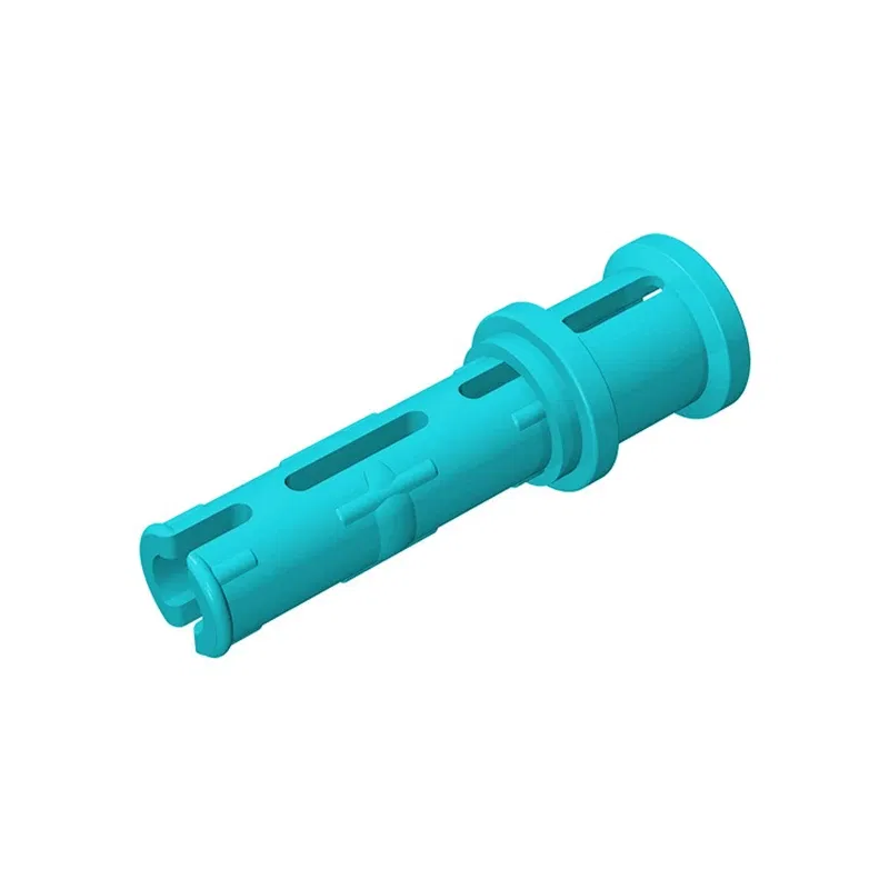 Color: Medium Azure - Gobricks 10PCS Bricks Technical Pin 3L with Friction Ridges Lengthwise and Stop Bush Compatible With 32054 Assembles Block