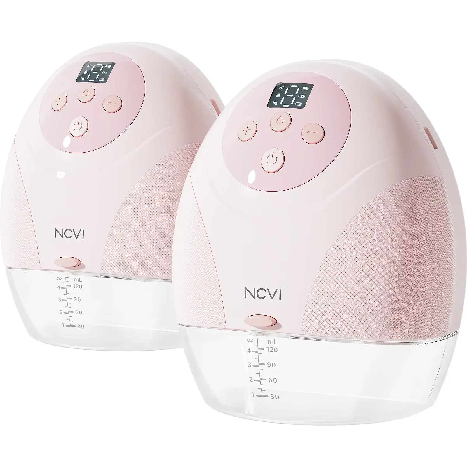 Color: Light Grey - NCVI Hands Free Breast Pump, Double Wearable Breast Pump, Electric Breast Pump with 4 Modes & 9 Levels