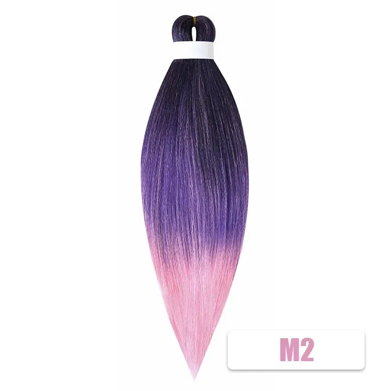 Color: P6/613, Stretched Length: 26inches, Bulk Buy: 1Pcs/Lot - Kanekalon 26inch Hot Water Set Pre Stretched Jumbo Braiding Hair Box Twist Braids Synthetic Hair Extensions For Women Soft Yaki