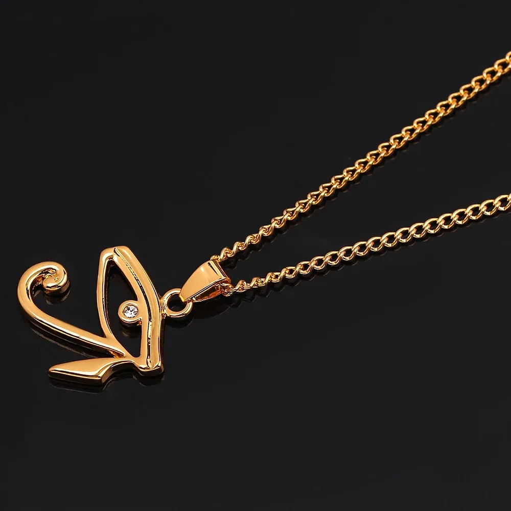 Gold color Ancient Egyptian Pharaoh Eye of Horus pendant necklace Egyptian Gods Power Eye Necklaces for Women Men Jewelry Charms