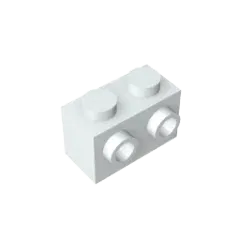 Color: Trans-light Blue - MOC PARTS DIY GDS-634 BRICK 1X2 W. 2 KNOBS compatible with lego 11211 children's toys Assembles Building Blocks Technical