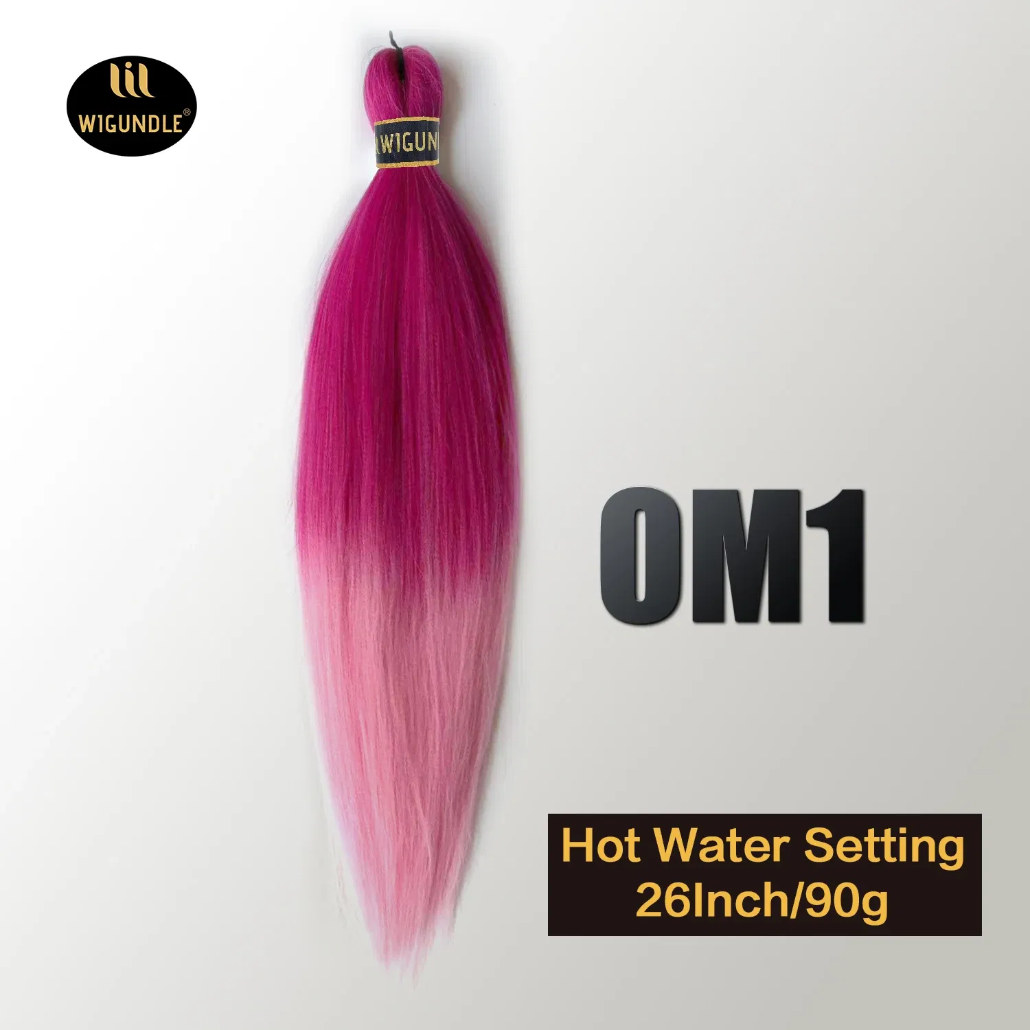 Color: P18/613, Stretched Length: 26inches, Bulk Buy: 1Pcs/Lot - Kanekalon 26inch Hot Water Set Pre Stretched Jumbo Braiding Hair Box Twist Braids Synthetic Hair Extensions For Women Soft Yaki